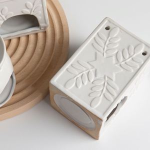 Décoration élégante, cadeau, diffuseur de parfum, chauffe-cire en céramique pour bougies chauffe-plat, brûleur d'huiles essentielles parfumées - Product Image 5