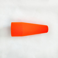 Flotteurs de pêche en mer en mousse EPS orange de 3, 4 et 5 pouces avec œillets métalliques pour montage de pêche en mer