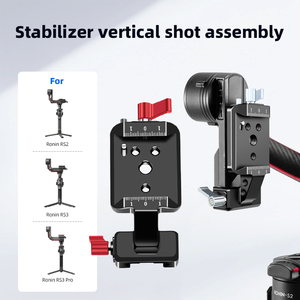 Para <span class=keywords><strong>DJI</strong></span> <span class=keywords><strong>RS2</strong></span>/ RS3/ RS3 Pro, accesorios estabilizadores, aleación de aluminio, solución de disparo Vertical extendida, adaptador de placa, montaje de cámara - Product Image 3