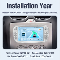 Reproductor Multimedia para Auto STWEI con GPS, Carplay, Android 13, WIFI, Bluetooth y Navegación para Ford Focus, S-Max, Mondeo, Galaxy, C-Max y Kuga