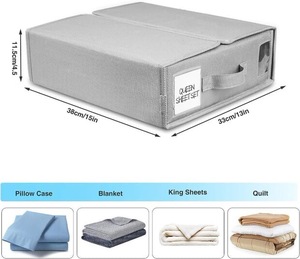 Bán buôn nóng bán tùy chỉnh kích thước Logo màu có thể tái chế WR, bền giá rẻ Túi Tote Vải không dệt tấm ga trải giường tổ chức/ - Product Image 2