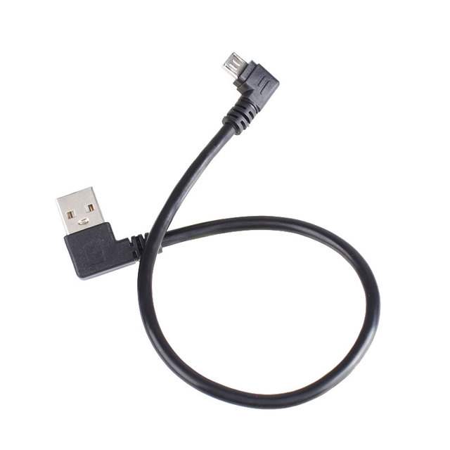 USB 2.0 Type a Male to Micro B Male Cable Angled Micro Charging Data Cable