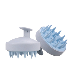 Eco Friendly Biodegradable Wheat Straw Scalp Massager Scrubber Promote Hair Growth and Dandruff Treatment Scalp Sampoo <b>Brush</b> - Product Image 1