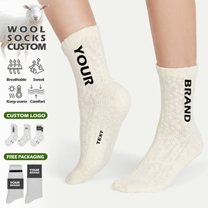 Новые теплые носки из мериносовой шерсти для походов, толстые, мягкие и уютные, зимние термоноски - Product Image 1