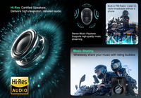Casque FreedConn R3 PROV2 avec caméra, haut-parleurs certifiés haute résolution, annulation intelligente du bruit, interphone économique et performant