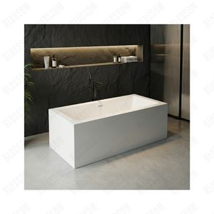 <span class=keywords><strong>Baignoire</strong></span> rectangulaire autoportante moderne, simple et légère - Luxe - Rayures verticales - Product Image 6