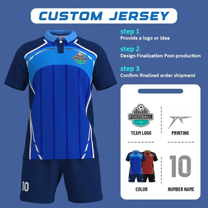Maillot de <span class=keywords><strong>football</strong></span> personnalisé de haute qualité pour le sport, kit de <span class=keywords><strong>football</strong></span> par sublimation, uniforme à séchage rapide, tenue de <span class=keywords><strong>football</strong></span> d'équipe fabriquée en usine - Product Image 2