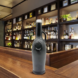 Bottiglie in Vetro Piatto di Alta Qualità con Capacità di 750ml <span class=keywords><strong>e</strong></span> 650ml per Tequila, Liquori <span class=keywords><strong>e</strong></span> Altre Bevande - Product Image 6