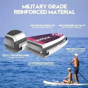 Free Flow Stand Up Paddle Board Cao Cấp Bơm Hơi Với Cửa Sổ Rõ Ràng Mirage Thiết Bị Thể Thao Dưới Nước Eclipse Surf