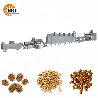 Máquina de fabricación de alimentos secos para gatos industriales, línea de producción extrusora de pellets de alimentación para perros de alta calidad completamente automática