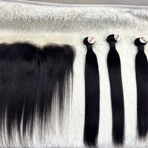 Prix de gros Cheveux brésiliens 4 Bundles avec frontal, 100% cheveux humains garantis - Product Image 2