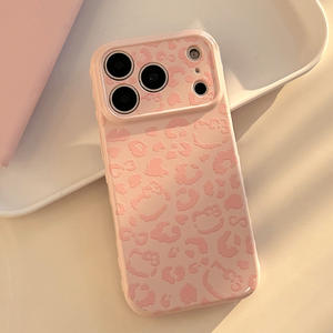 Coque de protection antichoc pour iPhone 16 Pro Max, motif léopard rose, ouvertures précises, couverture intégrale - Product Image 5