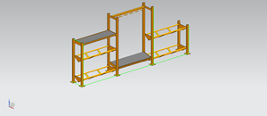 نظام تخزين متعدد المستويات ثلاثي الطبقات، تخزين ضخم، رف تخزين للدمبل والكيتل بيل - Product Image 3