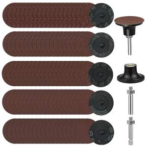 Juego de discos de fibra para lijado, discos de láminas de 50 mm, de 2 pulgadas, de alúmina y carburo de silicio para pulir y esmerilar madera y metal - Product Image 2