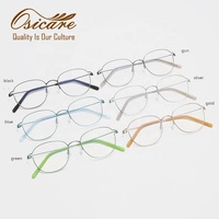 Nouvelles Montures de Lunettes Optiques en Verre Trempé Doré pour Enfants, Modèle 2026, avec Logo Personnalisé, Taille Moyenne, pour Filles