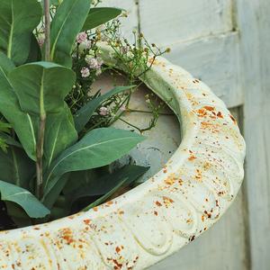 Grands pots de fleurs en pierre moulée de style européen vintage, jardinière, décor de jardin, revêtement en poudre, sans danger pour la maison, le centre commercial - Product Image 4