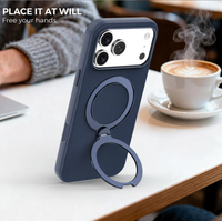 Étui de protection en tissu pour téléphone avec support rotatif à 360 degrés, coque de 2 mm pour iPhone 17