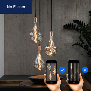 Amber Edison Led Cổ điển vàng bóng đèn dây tóc trong nhà AC Powered a165s xoắn ốc bóng đèn dây tóc E27 giáng sinh Glass Đèn trang trí - Product Image 4