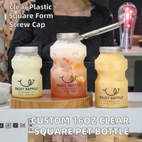 Bouteilles PET Multiples Happy 500ml – Gobelets en Plastique Jetables pour Boissons, Lait, Thé, Yaourt – Personnalisables