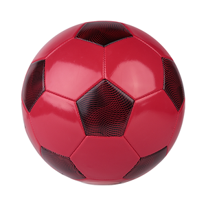 CJ Sports Size 5 Soccer Ball Yellow <b>Red</b> PVC Material Durable 410-450g Machine Stitched <b>Football</b> All Ages Training/Match - Product Image 3