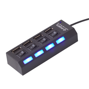 Tốc độ cao 4 cổng <span class=keywords><strong>USB</strong></span> HUB 2.0 Adapter Expander đa <span class=keywords><strong>USB</strong></span> Splitter nhiều <span class=keywords><strong>Extender</strong></span> với đèn LED chuyển đổi cho PC máy tính xách tay - Product Image 3