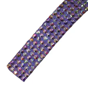 2024 New Fashion Products Bling Bling Decoration Hemming Diy Self-Adhesive Cord Trim With Rhinestones