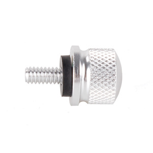 Vis de fixation rapide pour siège de moto M6 en acier noir et argent pour sièges Harley, garde-boue, écrous de fixation arrière - Product Image 5