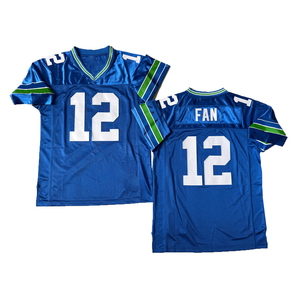 Maglia da rugby da uomo in stile vintage cucita, modello FAN Jim Zorn Marshawn Lynch Richard Sherman Kam Chancellor, taglie S-3XL, spedizione rapida - Product Image 3