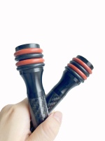 Tige d'équilibre en fibre de carbone personnalisée de 6 pouces 8 pouces Absorption des chocs en caoutchouc Arc et flèche Tir à l'arc Stabilisateur d'arc universel