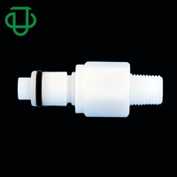 Raccord rapide en plastique sans valve à filetage de tuyau 1/8 NPT 1/4 NPT, insertion mâle, déconnexion rapide, raccords de tuyauterie filetés