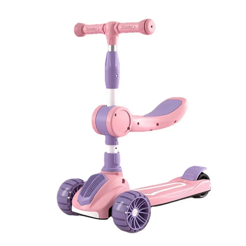 स्कूटर बच्चों के स्कूटर 2-6-8 साल पुराने 3-में-1 बैठ सकते हैं और सवारी लड़कों और लड़कियों फिसलने एक-पैर यो-यो कार