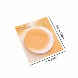 Cute Gradient <b>Sticky</b> <b>Notes</b> with Strong Adhesive Essential School Supplies Perfect Back-to-School Student Message Memo Pad Gift - Product Image 2