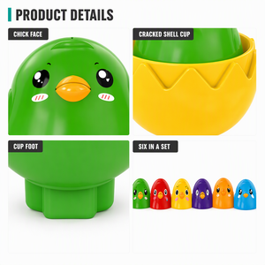 Juego de 6 Huevos de Colores para Clasificar por Forma y Color, Juguete Educativo, Regalo de Pascua para Niños Pequeños, Niños y Niñas en Edad Preescolar - Product Image 4