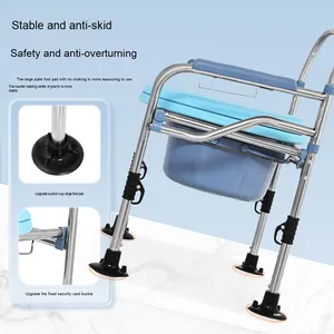 Di động di động <span class=keywords><strong>commode</strong></span> nhà vệ sinh ghế cho người cao tuổi phụ nữ mang thai bị vô hiệu hóa cho phục hồi chức năng điều trị Nguồn cung cấp - Product Image 3