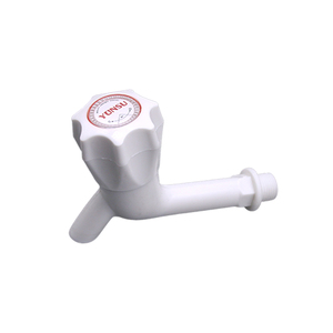 White Color New Big Handle Design Durable PP Plastic DN15 Water Faucet for Kitchen Bathroom - Product Image 3