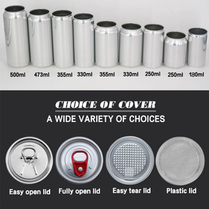 Nueva llegada Venta caliente Etiqueta personalizada Estándar 250 330 500ml OEM Precio al por mayor Prime Aluminio Latas de bebidas - Product Image 3