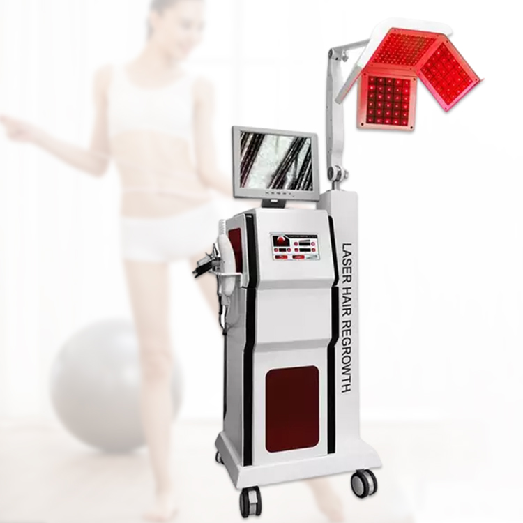 Terapia de bajo nivel 650Nm Máquina de tratamiento láser anticaída de cabello Láser de regeneración capilar