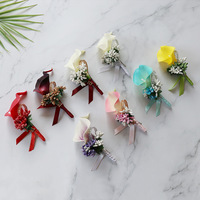 Großhandel PU Calla Lily Handgelenk Corsage Blume Künstliche Hochzeit Brautjungfer Zubehör für Weihnachten & Halloween Stoff Material