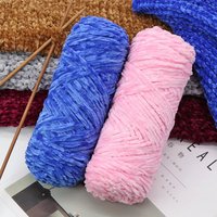 Handgemaakte Diy Warm Zacht Kunstgaren Dikke Haak Haak Chenille 100% Polyester Hoge Dekking Gekleurd Patroon Gerecycled Warm Garen