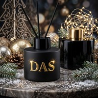 Bouteille diffuseur à bâtonnets en verre pour huiles essentielles et parfums, 150ml, 100ml, 50ml, personnalisable en couleur, avec sérigraphie de luxe
