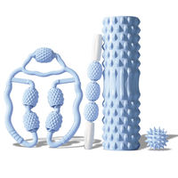 Nouvel ensemble de rouleaux de yoga en mousse à combinaison libre NJ Wholesale, bâton de massage musculaire, balle de massage, rouleau de massage, ensemble de fitness Pilates
