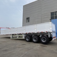 Semi-remorque à benne latérale à 3 essieux neuve et bon marché, transport minier lourd, semi-remorque à paroi latérale pour camion à vendre