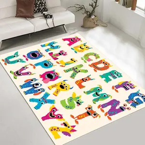 Anti Skid Baby Alphabet Mat Floor Pink Kids Rug Mats Educational