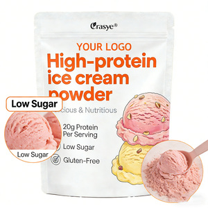 אבקת גלידה עתירת חלבון 20 גרם OEM/ODM, תערובת גלידה דלת סוכר, טעימה ומזינה, תוסף תזונה לספורט לבניית שרירים - Product Image 5