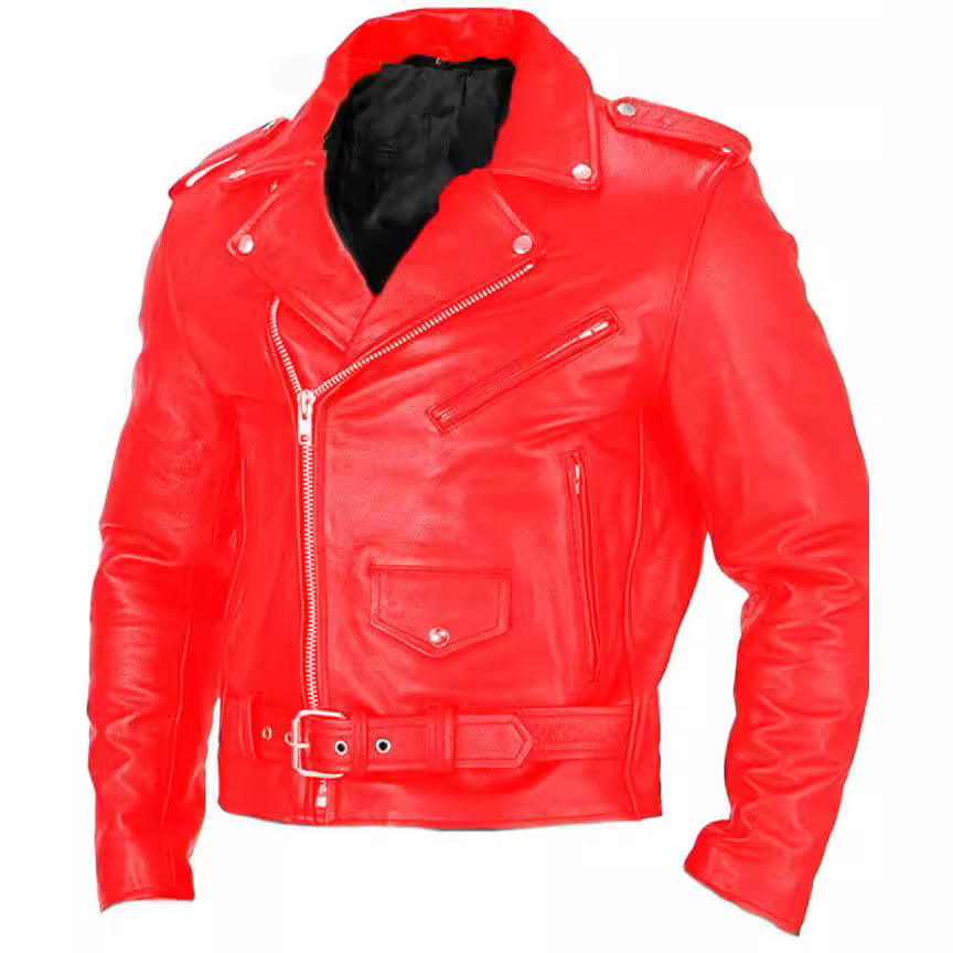 New European and American Popular Motorcycle Men's Leather Jacket Spring  and Autumn Style Men's Coat Leather Jacket
