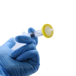 Aijiren شعار مخصص مختبر HPLC LC عينة تصفية 0.22um مسعور PVDF النايلون PTFE غشاء pall مرشح حقنة