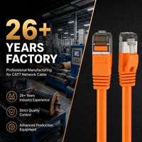 Kabel Ethernet Datar CAT7 RJ45 Kabel Patch LAN Jaringan untuk Gaming Kantor Router PC
