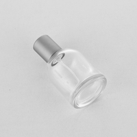 Vente en gros Bouteille de parfum de luxe 50 ml 100 ml Flacons vaporisateur de parfum vides à bouchon argenté transparent