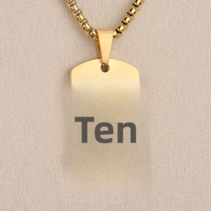 <span class=keywords><strong>Pendentif</strong></span> en acier inoxydable avec chaîne en bambou, style <span class=keywords><strong>militaire</strong></span> hip-hop personnalisé pour <span class=keywords><strong>homme</strong></span>, idéal pour les ventes transfrontalières. - Product Image 4