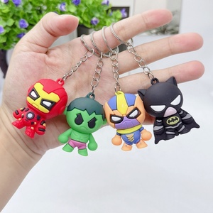 Llavero de Anime a Precio de Fábrica, Llavero de Goma PVC con Dibujos Animados, Adorable Llavero de Iron Man y Spider-Man de Marvel, Decoración para Bolsos - Product Image 2